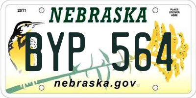 NE license plate BYP564