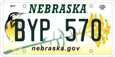 NE license plate BYP570