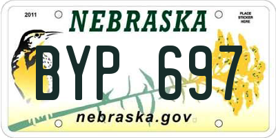 NE license plate BYP697