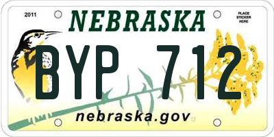 NE license plate BYP712