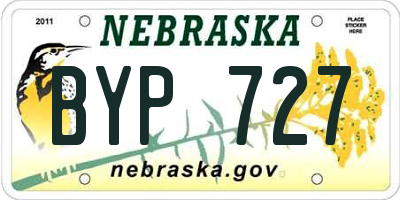 NE license plate BYP727