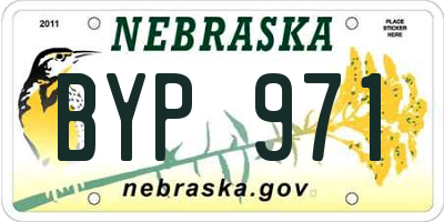NE license plate BYP971