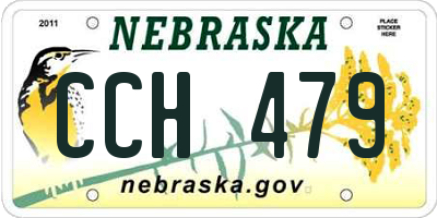 NE license plate CCH479