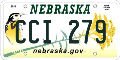 NE license plate CCI279