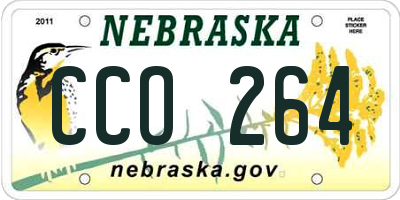NE license plate CCO264