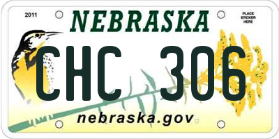 NE license plate CHC306