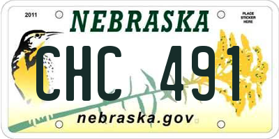 NE license plate CHC491
