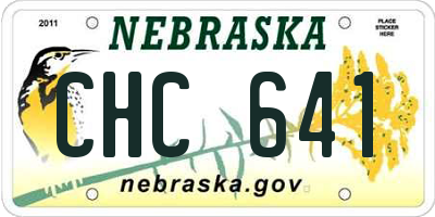 NE license plate CHC641