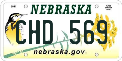 NE license plate CHD569