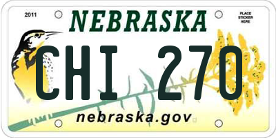 NE license plate CHI270