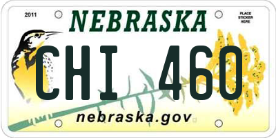 NE license plate CHI460