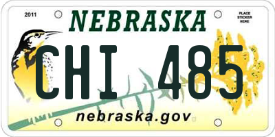 NE license plate CHI485
