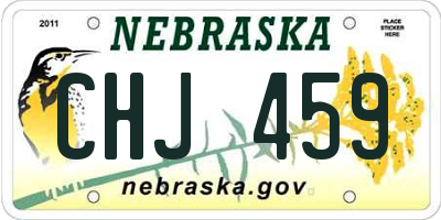 NE license plate CHJ459