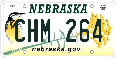 NE license plate CHM264