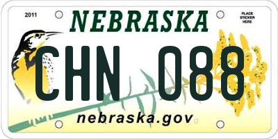 NE license plate CHN088