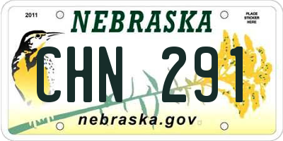 NE license plate CHN291