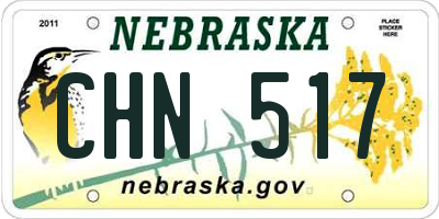 NE license plate CHN517