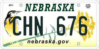 NE license plate CHN676