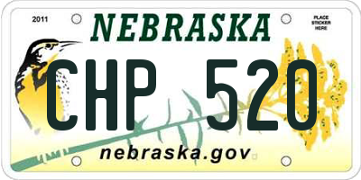 NE license plate CHP520