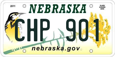 NE license plate CHP901