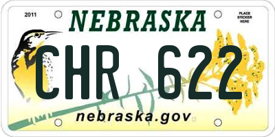 NE license plate CHR622
