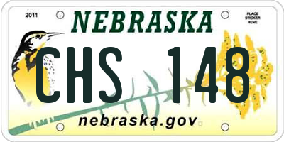 NE license plate CHS148