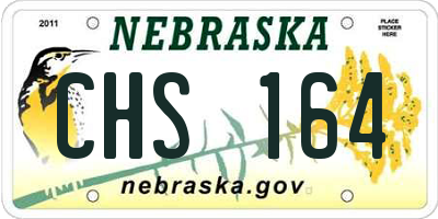 NE license plate CHS164