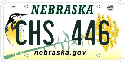 NE license plate CHS446