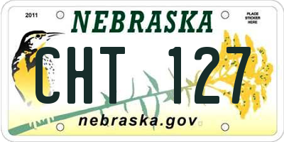 NE license plate CHT127