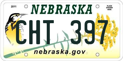 NE license plate CHT397