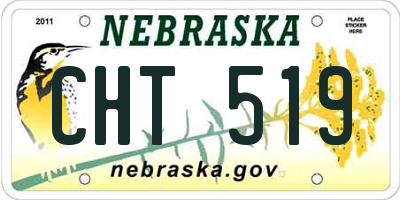 NE license plate CHT519
