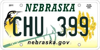 NE license plate CHU399
