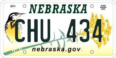 NE license plate CHU434