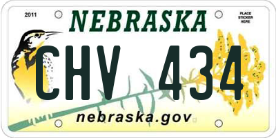 NE license plate CHV434