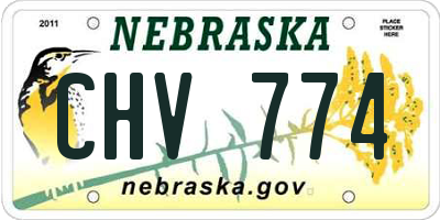NE license plate CHV774