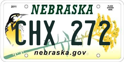 NE license plate CHX272