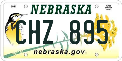 NE license plate CHZ895