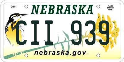NE license plate CII939