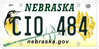 NE license plate CIO484