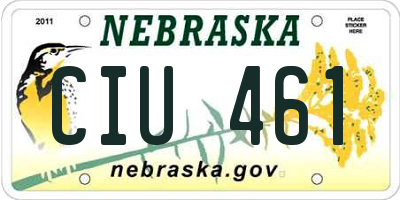NE license plate CIU461