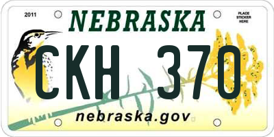 NE license plate CKH370