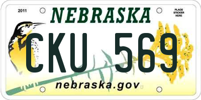 NE license plate CKU569