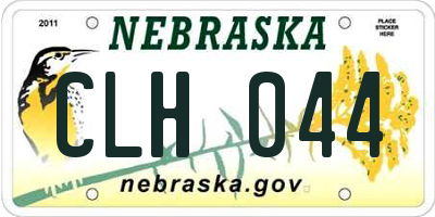 NE license plate CLH044