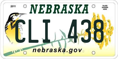 NE license plate CLI438
