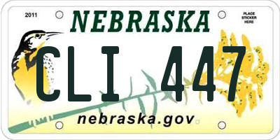 NE license plate CLI447