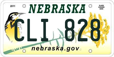 NE license plate CLI828