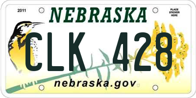 NE license plate CLK428