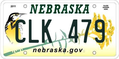 NE license plate CLK479