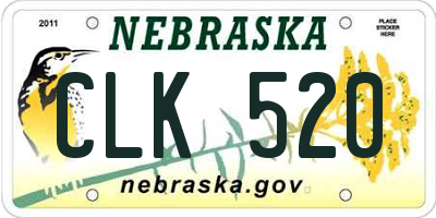 NE license plate CLK520
