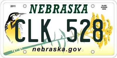 NE license plate CLK528